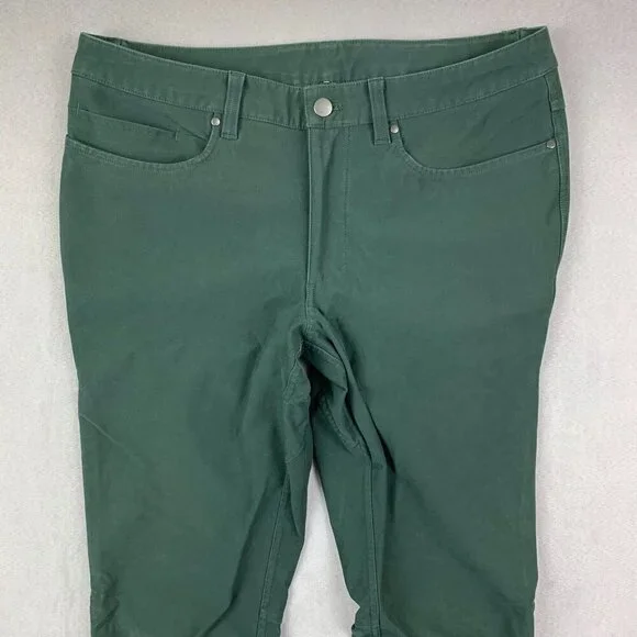 Lululemon Men Pants 32 Green Jeans ABC Skinny-Fit Utilitech Tapered 32x34 M5AD0S - Picture 2 of 10